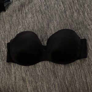 Ambrielle Black Strapless Smooth Bra